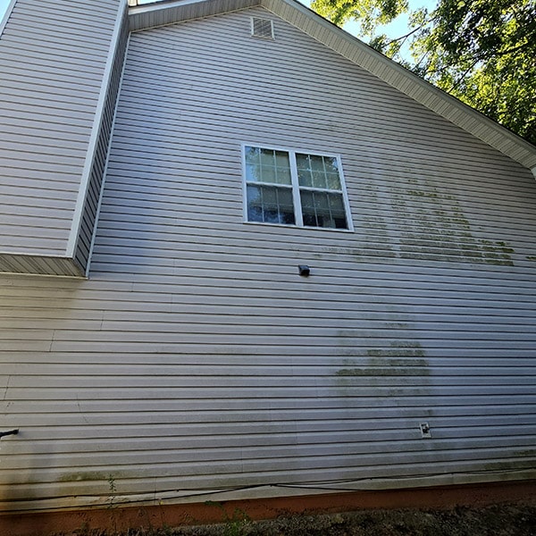 Vinyl siding clean after soft wash