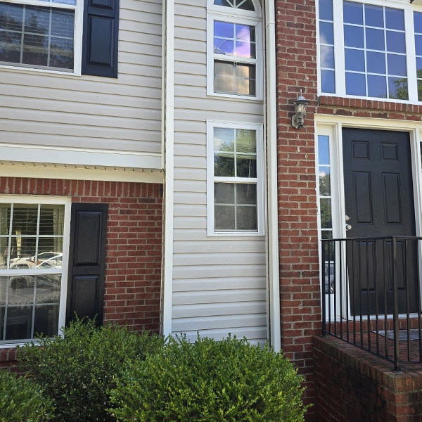House siding clean after soft wash